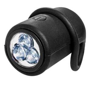 Predné silikónové LED svetlo Eyeglass, čierne