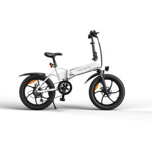 ADO A20+, skladací elektrický bicykel - Biela