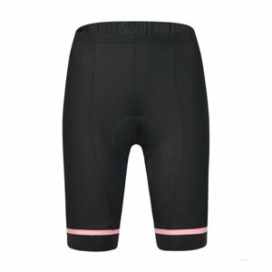 MONTON Cyklistické nohavice krátke bez trakov - COLOURWING LADY - čierna/ružová M