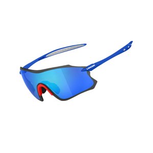 LIMAR Cyklistické okuliare - S9 - modrá/červená