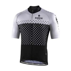 BIANCHI MILANO Cyklistický dres s krátkym rukávom - QUIRRA - biela/čierna M