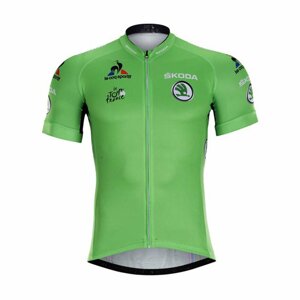 BONAVELO Cyklistický dres s krátkym rukávom - TOUR DE FRANCE - zelená M