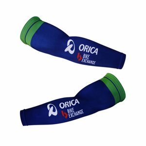 BONAVELO Cyklistické návleky na ruky - ORICA 2018 - modrá/zelená S