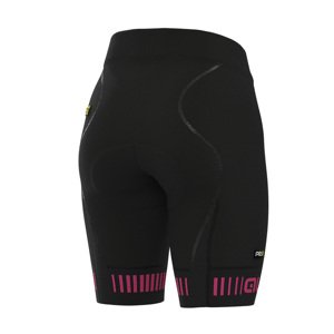 ALÉ Cyklistické nohavice krátke bez trakov - STRADA LADY - ružová/čierna M