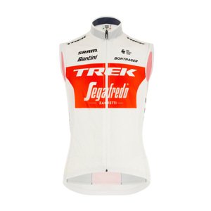 SANTINI Cyklistická vesta - TREK SEGAFREDO 2020 - červená/biela XL