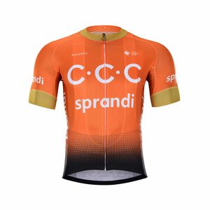 BONAVELO Cyklistický dres s krátkym rukávom - CCC 2020 - oranžová XL