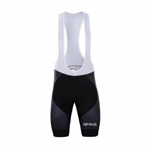 BONAVELO Cyklistické nohavice krátke s trakmi - CCC 2020 - čierna XL