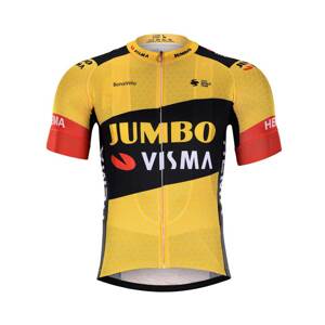 BONAVELO Cyklistický dres s krátkym rukávom - JUMBO-VISMA 2020 - žltá/čierna XS