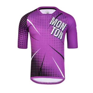 MONTON Cyklistický dres s krátkym rukávom - BAM MTB - fialová M