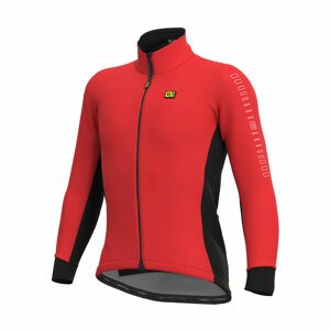 ALÉ Cyklistická zateplená bunda - FONDO WINTER - čierna/červená