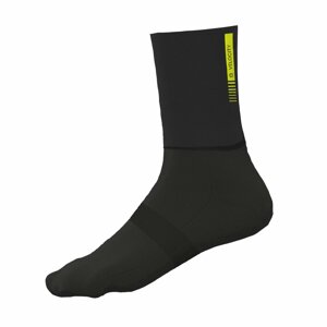 ALÉ Cyklistické ponožky klasické - AERO WOOL H16 - čierna L