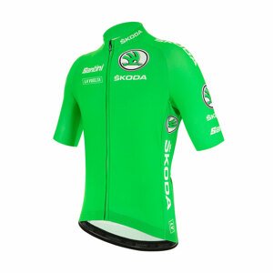 SANTINI Cyklistický dres s krátkym rukávom - LA VUELTA 2020 - zelená S
