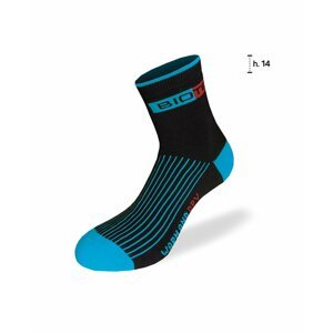 BIOTEX Cyklistické ponožky klasické - TERMO - modrá/čierna 40-42