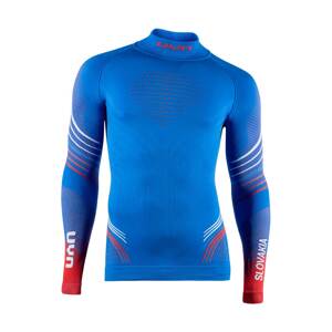 UYN Cyklistické tričko s dlhým rukávom - NATYON 2.0 SLOVAKIA - červená/biela/modrá