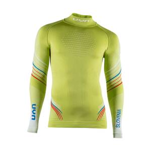 UYN Cyklistické tričko s dlhým rukávom - NATYON 2.0 SLOVENIA - zelená/biela/modrá/červená S-M