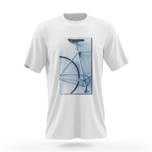 NU. BY HOLOKOLO Cyklistické tričko s krátkym rukávom - DON'T QUIT - modrá/biela 2XL
