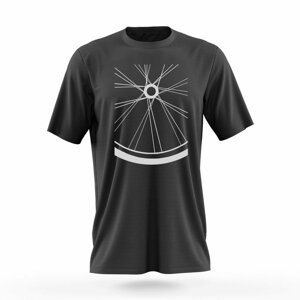 NU. BY HOLOKOLO Cyklistické tričko s krátkym rukávom - RIDE THIS WAY - čierna/viacfarebná S