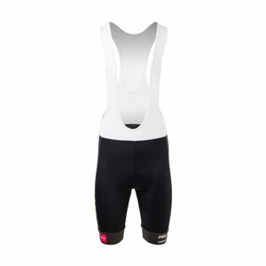 AGU Cyklistické nohavice krátke s trakmi - JUMBO-VISMA 2021 - čierna XL