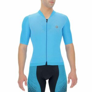 UYN Cyklistický dres s krátkym rukávom - BIKING AIRWING - modrá 2XL