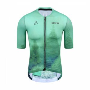 MONTON Cyklistický dres s krátkym rukávom - FOREST - zelená S