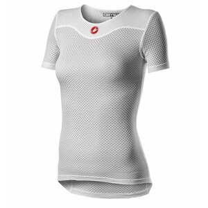 CASTELLI Cyklistické tričko s krátkym rukávom - PRO ISSUE 2 LADY - biela