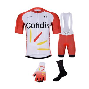 BONAVELO Cyklistický mega set - COFIDIS 2021 - červená/biela