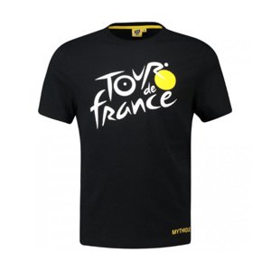TDF Cyklistické tričko s krátkym rukávom - TDF LEADER NOIR '21 - čierna