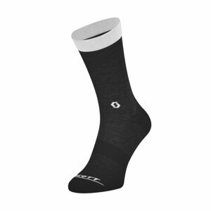 SCOTT Cyklistické ponožky klasické - TRAIL CREW - šedá 42-44