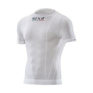 SIX2 Cyklistické tričko s krátkym rukávom - TS1 - biela