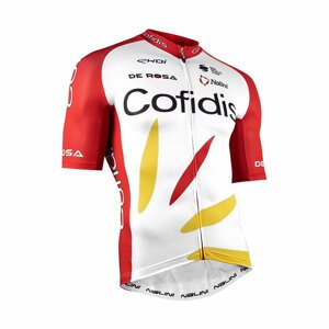 NALINI Cyklistický dres s krátkym rukávom - COFIDIS 2021 - červená/biela M