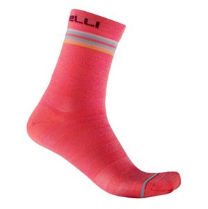 CASTELLI Cyklistické ponožky klasické - GO 15 LADY - ružová