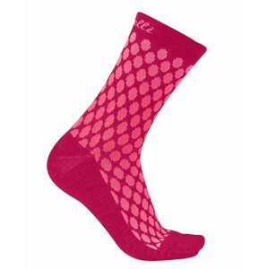 CASTELLI Cyklistické ponožky klasické - SFIDA 13 LADY WINTER - ružová L-XL