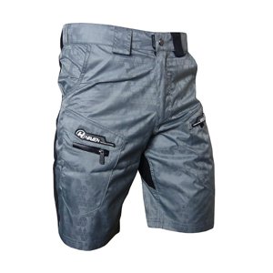 HAVEN Cyklistické nohavice krátke bez trakov - WANDERER II - šedá/čierna
