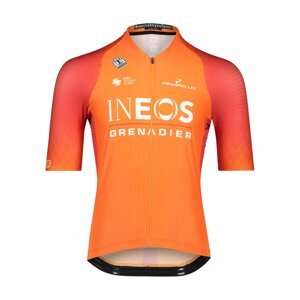 BIORACER Cyklistický dres s krátkym rukávom - INEOS GRENADIERS '22 - oranžová/červená L