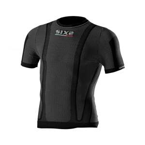 SIX2 Cyklistické tričko s krátkym rukávom - KIDS TS1 - čierna 12Y