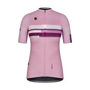 GOBIK Cyklistický dres s krátkym rukávom - STARK LAVENDER LADY - bordová/fialová/ružová M