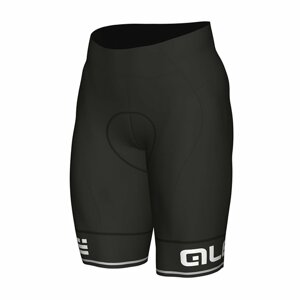 ALÉ Cyklistické nohavice krátke s trakmi - CORSA - čierna/biela S