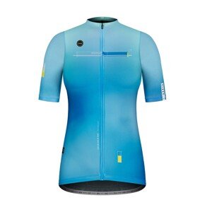 GOBIK Cyklistický dres s krátkym rukávom - STARK ZIRCON LADY - svetlo modrá/modrá XS