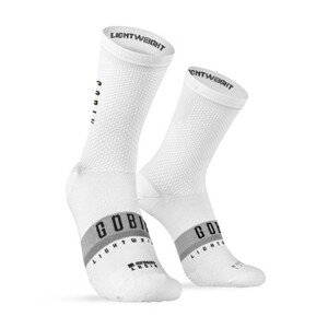 GOBIK Cyklistické ponožky klasické - LIGHTWEIGHT - biela L-XL