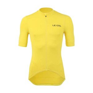 LE COL Cyklistický dres s krátkym rukávom - HORS CATEGORIE II - žltá 2XL