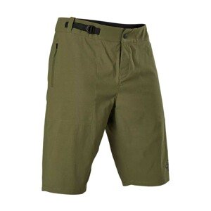 FOX Cyklistické nohavice krátke bez trakov - RANGER - zelená