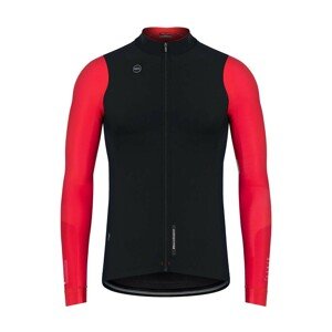GOBIK Cyklistický dres s dlhým rukávom zimný - COBBLE BLEND - ružová/ivory/čierna L