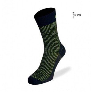 BIOTEX Cyklistické ponožky klasické - 3D - čierna/žltá 43-45