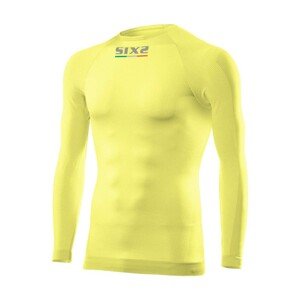 SIX2 Cyklistické tričko s dlhým rukávom - TS2 II - žltá XS-S