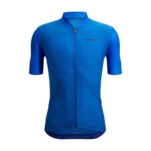 SANTINI Cyklistický dres s krátkym rukávom - COLORE PURO - modrá