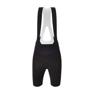 SANTINI Cyklistické nohavice krátke s trakmi - REDUX SPEED - čierna