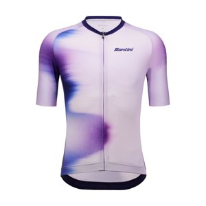 SANTINI Cyklistický dres s krátkym rukávom - OMBRA - fialová