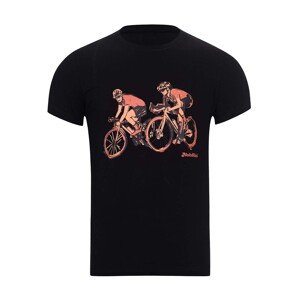 NU. BY HOLOKOLO Cyklistické tričko s krátkym rukávom - JUST US - čierna L
