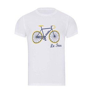 NU. BY HOLOKOLO Cyklistické tričko s krátkym rukávom - LE TOUR LEMON II. - biela XS
