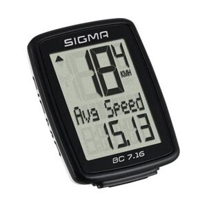 SIGMA SPORT tachometer - BC 7.16 TOPLINE 016 - čierna
